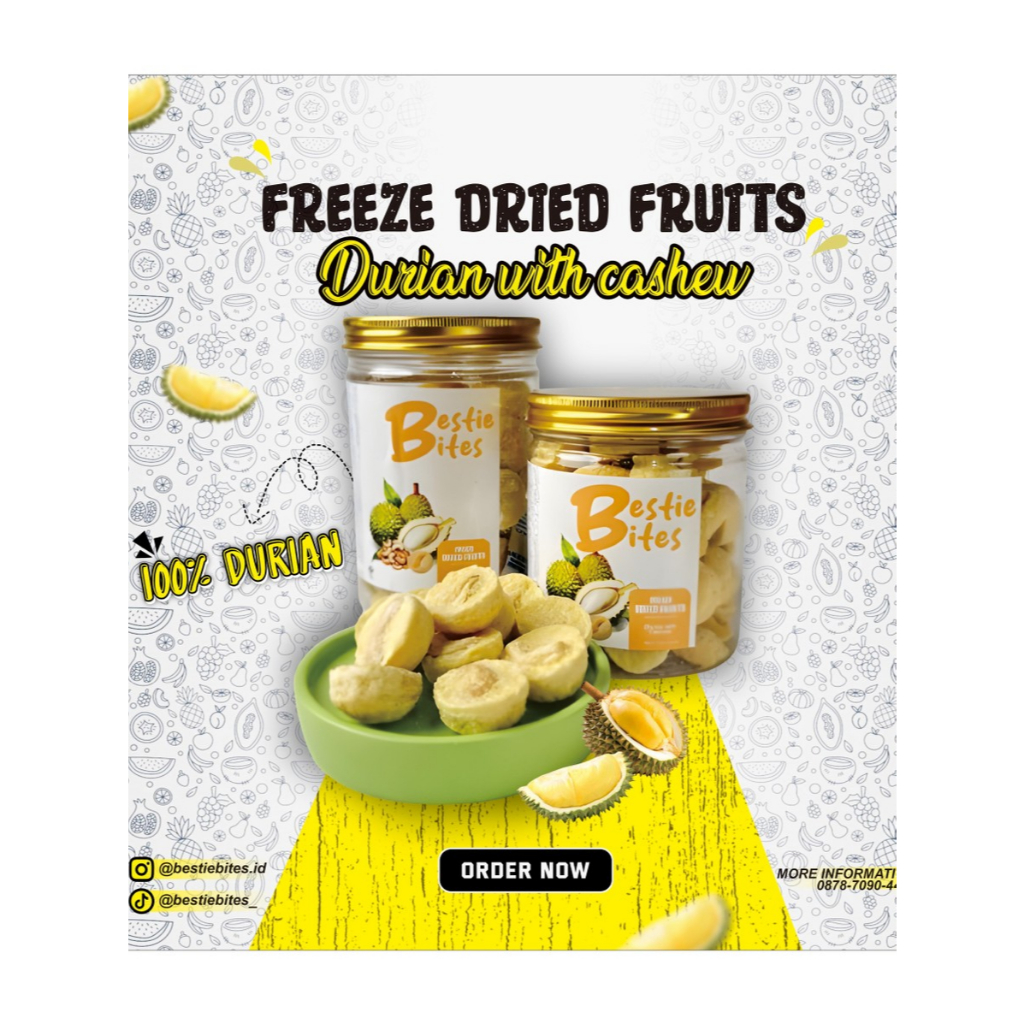 

FREEZE DRIED FRUITS DURIAN WITH CASHEW