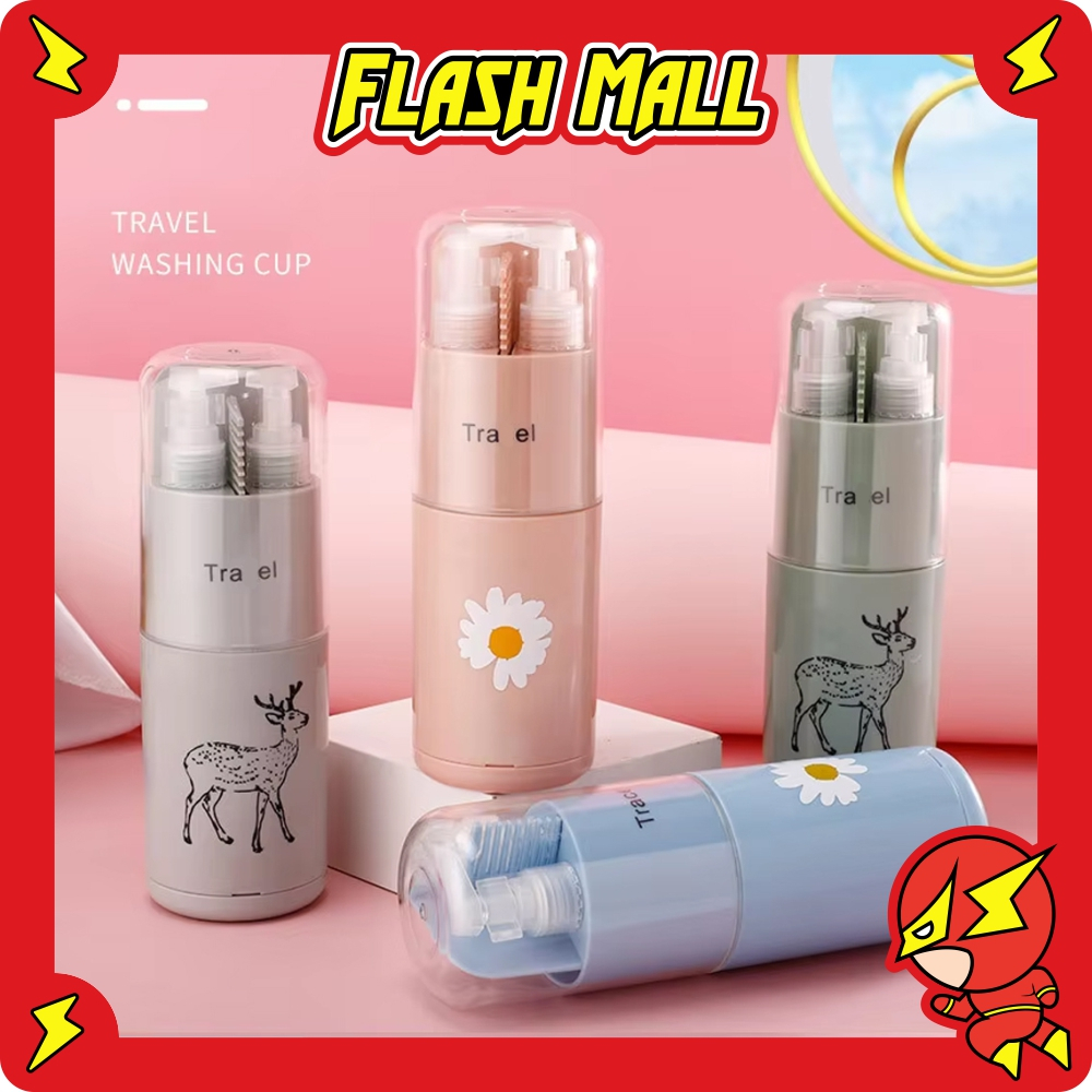FLASHmall R1164 Toiletries Kit Botol Travel Portable Tempat Perlengkapan Mandi Travel Toiletries Kit