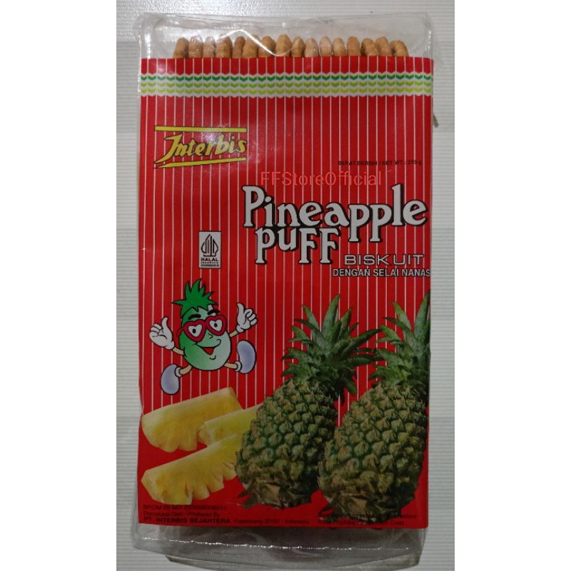 

(WH) INTERBIS Pineapple Puff Biskuit Selai Nanas 275 Gram