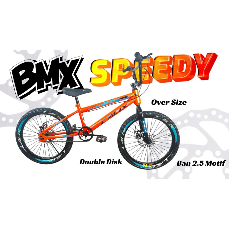 Sepeda Anak Laki Laki BMX 20 Inch Tango Speedy Lalix Ban 2.50 Cakram Terbaru murah promo bisa paylat