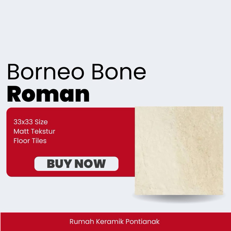 Keramik 33x33 Borneo Bone