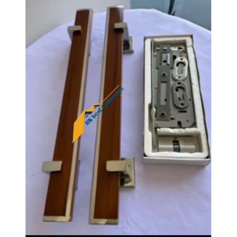 Handle Pintu/Gagang Pintu/Tarikan Pintu 1psg/2pcs + 1set kunci