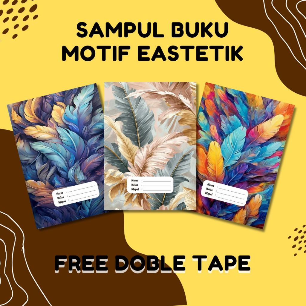 

SAMPUL BUKU TULIS CUSTOM NAMA, KELAS DAN MAPEL SIDU CAMPUS BIGBOSS MOTIF ESTETIK DAUN (ISI 10 PCS) FREE DOBLE TAPE