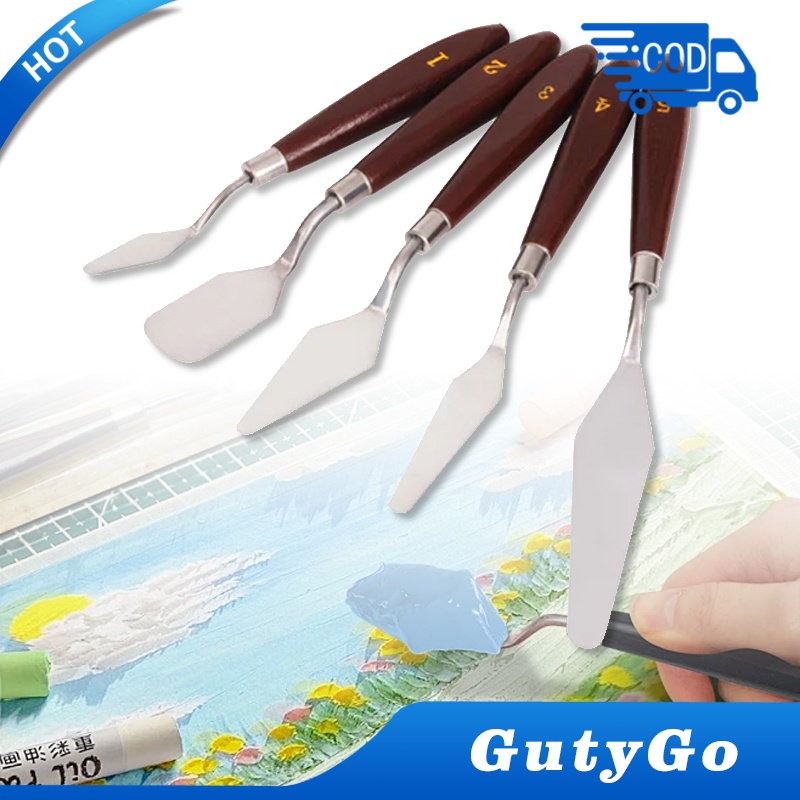 

5pcs Pisau lukis pisau palet lukisan,Pisau painting