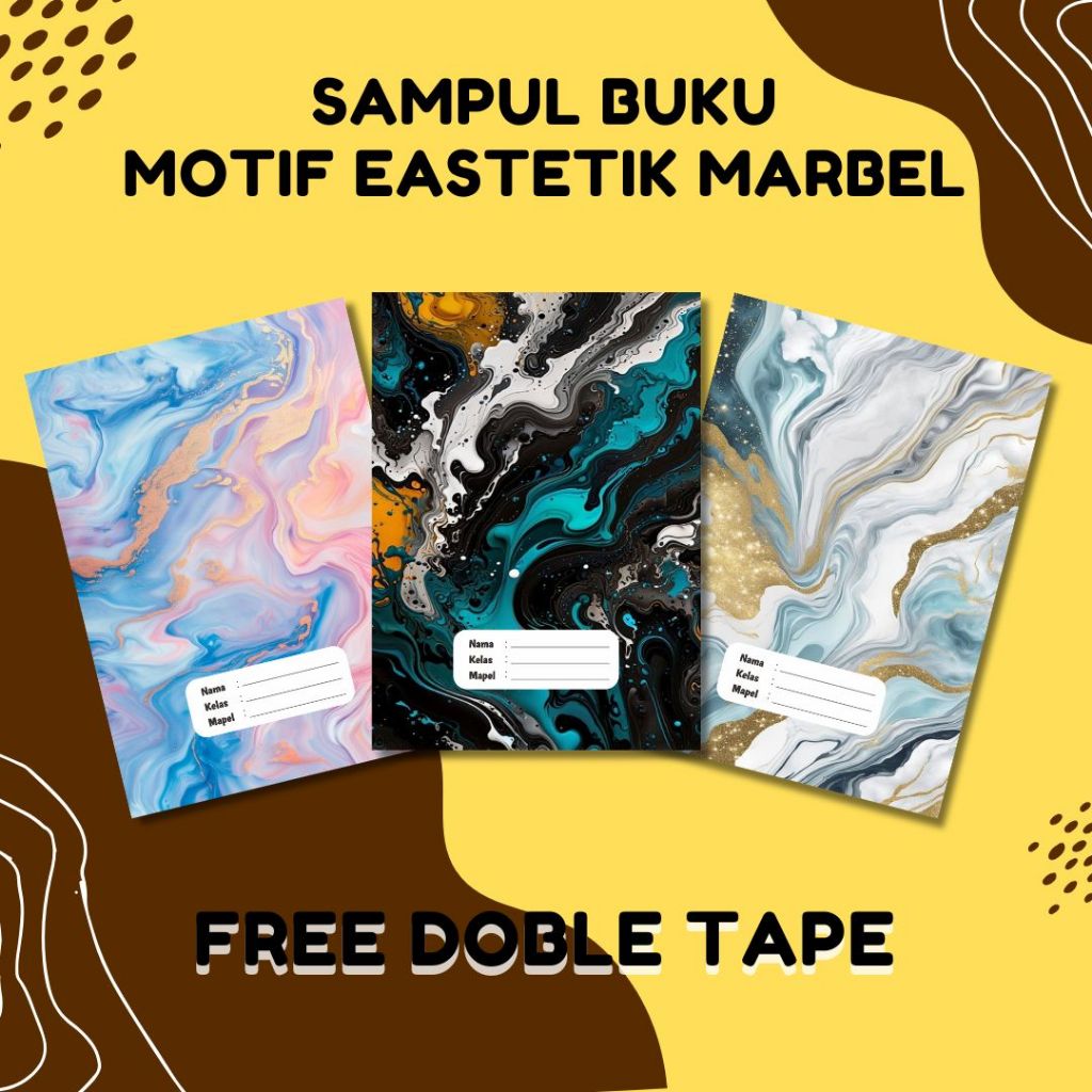 

SAMPUL BUKU TULIS CUSTOM NAMA, KELAS DAN MAPEL SIDU CAMPUS BIGBOSS MOTIF ESTETIK MARBEL (ISI 10 PCS) FREE DOBLE TAPE