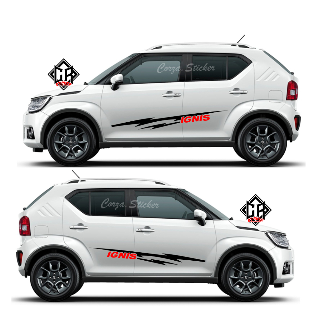 Sticker cutting list Suzuki ignis stiker list variasi Suzuki ignis 2pcs