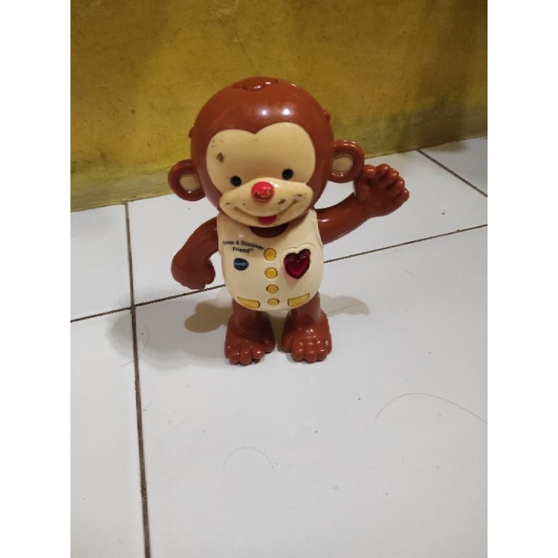 VTech Dress & Discover Friend Monkey Toddler Learning Toy Music Lights Talking