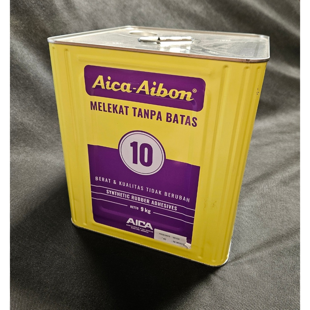 

Lem Aica Aibon Blek (9 kg) - Lem Kuning Busa Kulit Vinyl - KHUSUS GOJEK