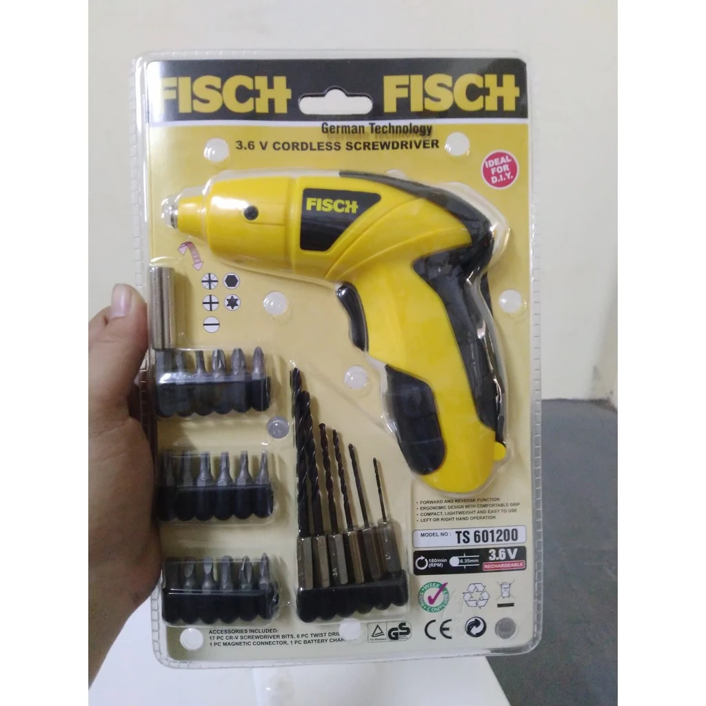 FISCH CORDLESS TOOLS TS 601200 - BOR TANPA KABEL - BOR CAS