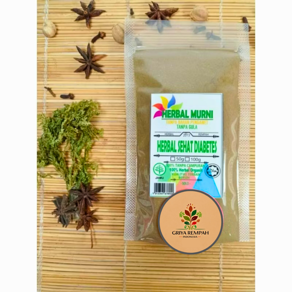 

HERBAL SEHAT DIABETES BUBUK 500 GRAM Ramuan Rempah Solusi Alami untuk Menjaga Kadar Gula Darah Jsr