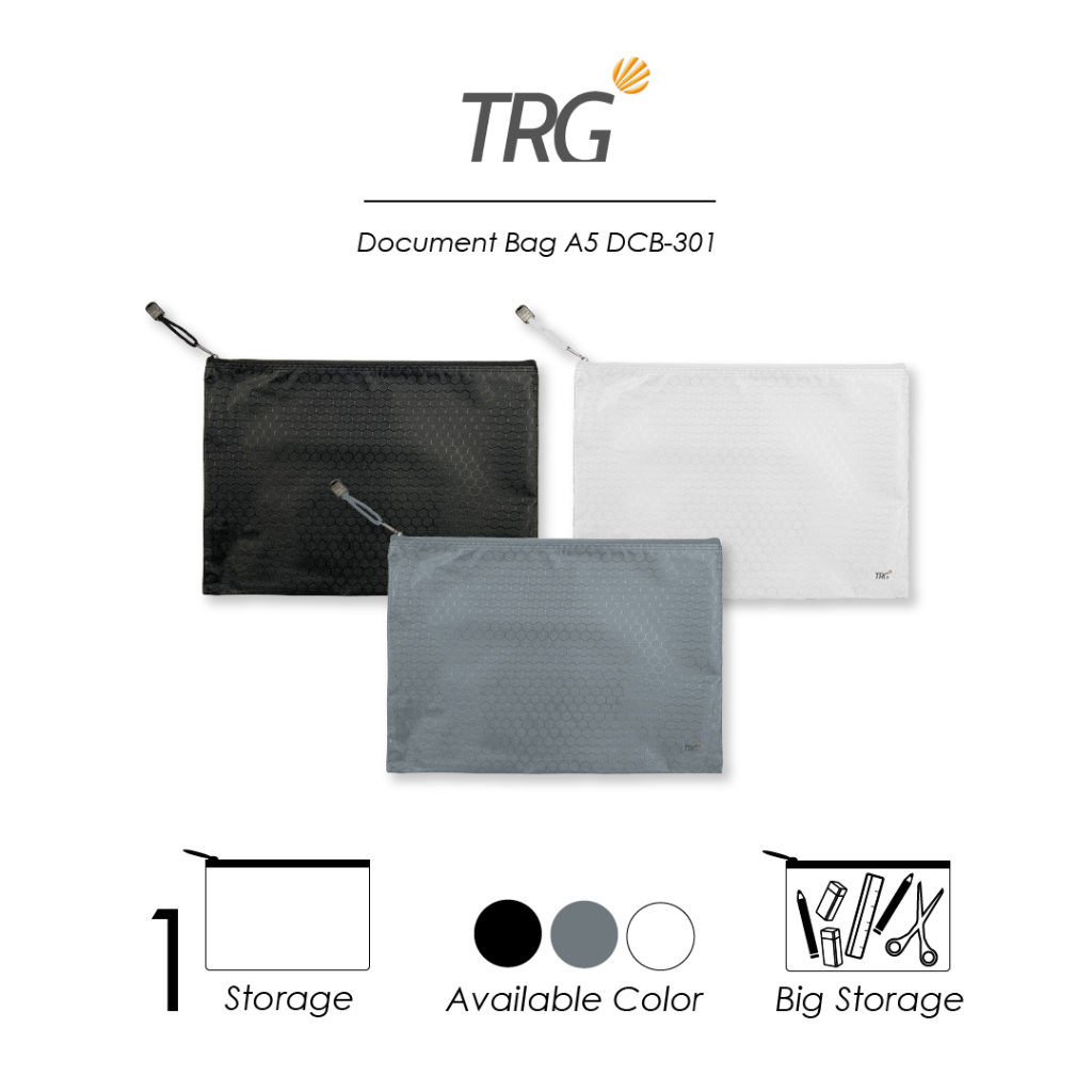 

TRG Document Bag Oxford A5 DCB-301 - Tas Map Dokumen Kertas Tempat Alat Tulis Pensil TRG