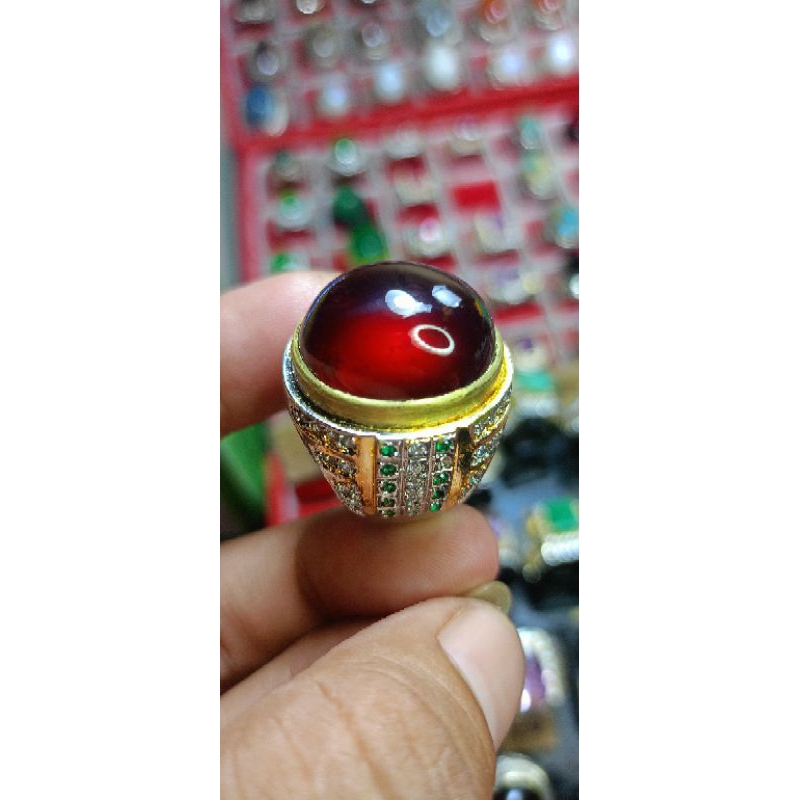 natural red garnet black mamba