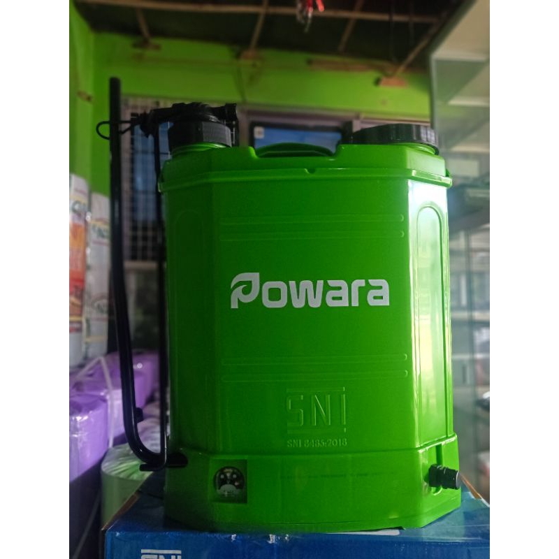 sprayer gendong elektrik 2IN1 elektrik+manual 16ltr dari powara