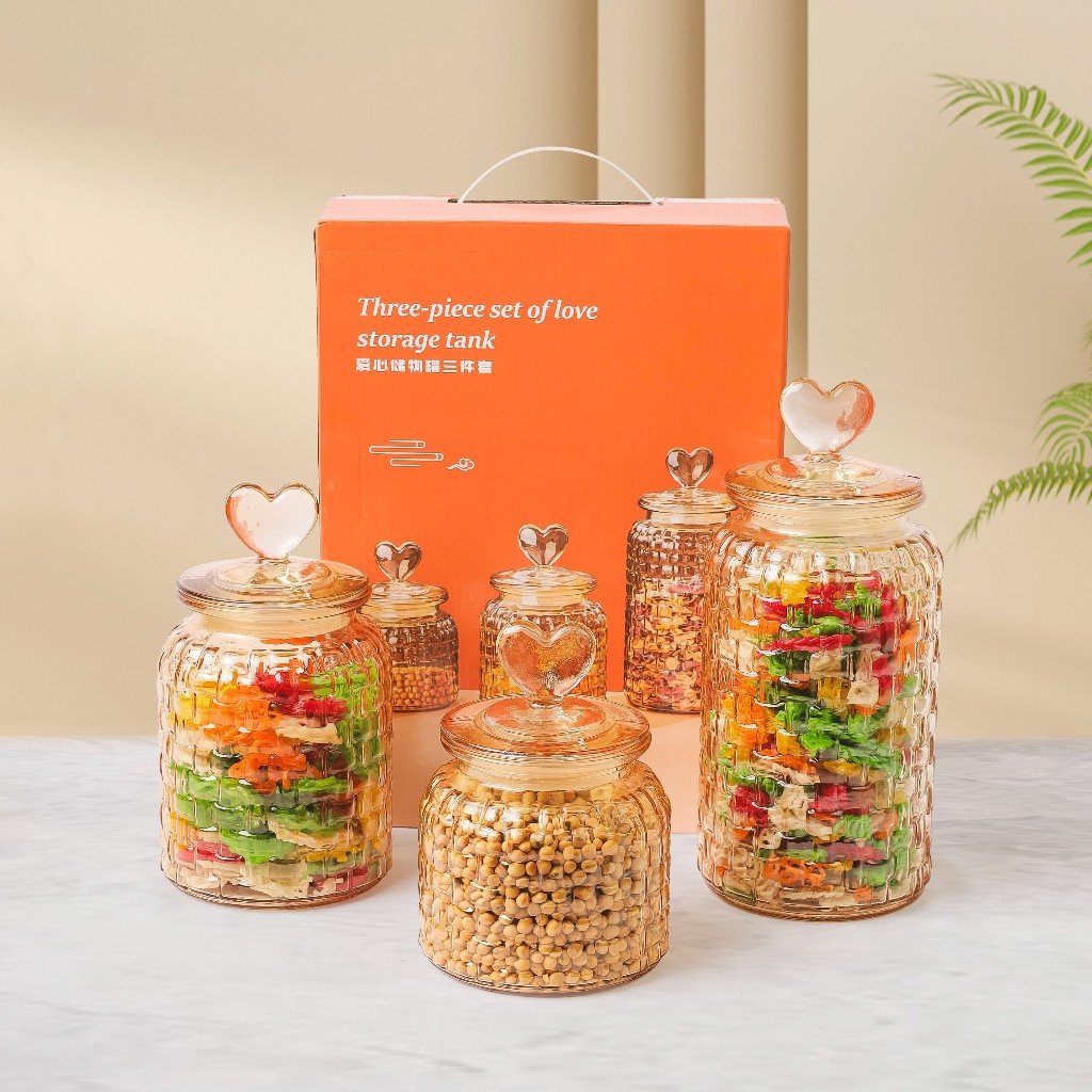 WWEISHOP TOPLES KACA / TOPLES PENYIMPANAN KEDAP UDARA / TOPLES KACA AESTHETIC / TOPLES BENING 1 SET 