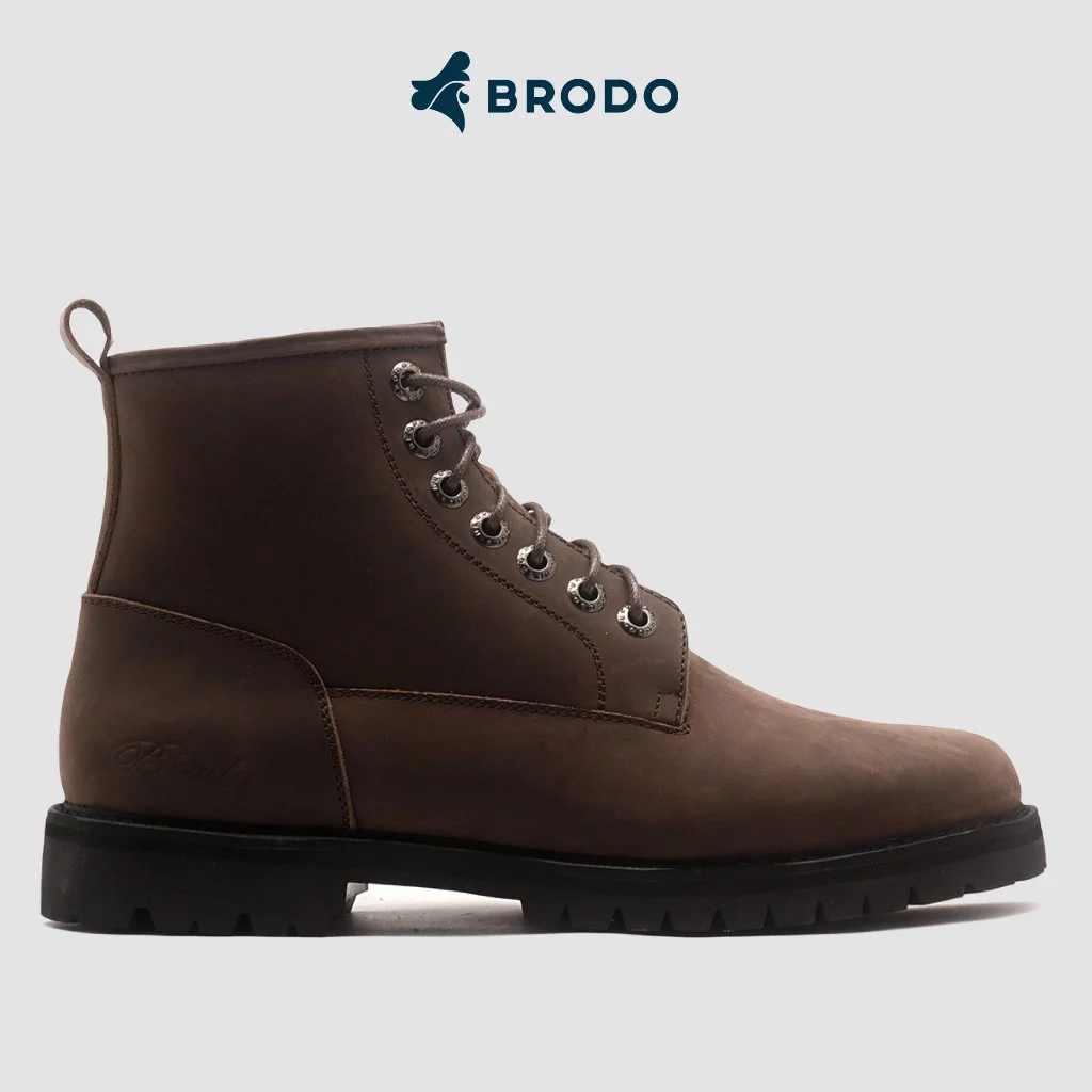 BRODO Medan - Sepatu Montaga Boots Dark Choco