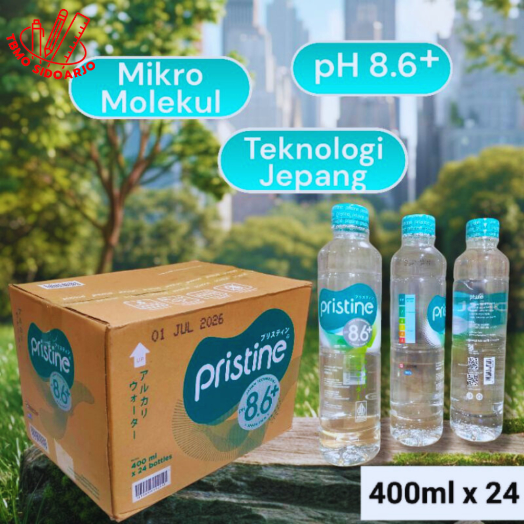 

TERMURAH AIR MINUM PRISTINE 400ML 1 DUS ISI 24 BOTOL