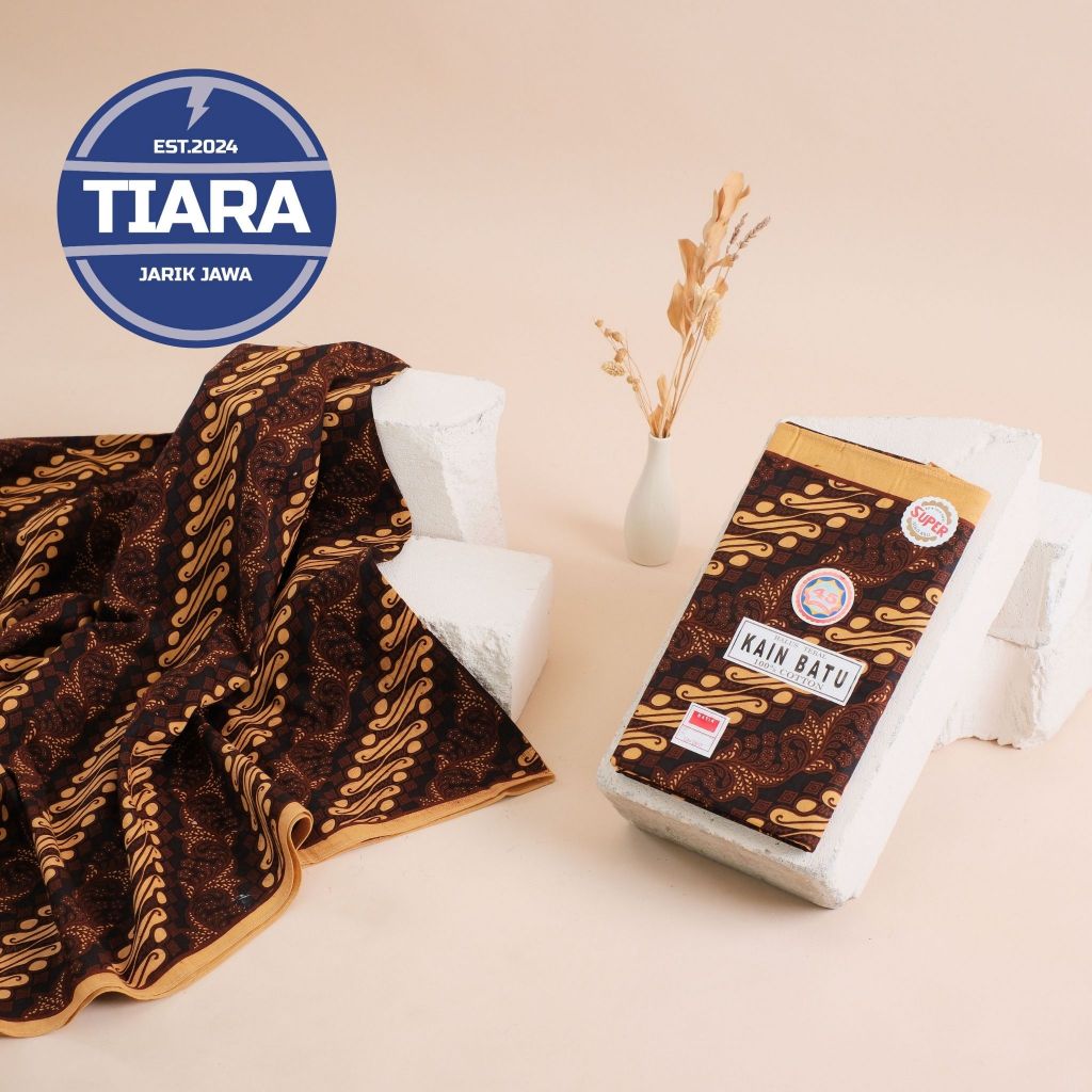 TIARA Jarik Batik Empat Lima - Kain batik cap 45 - jarik jawa asli - kain batik panjang - samping pa