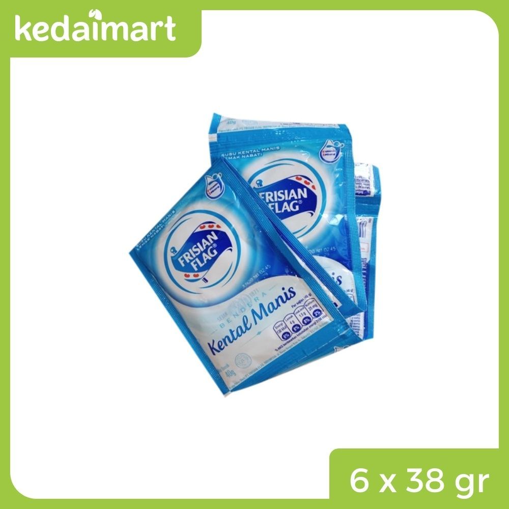 

Frisian Flag Susu Kental Manis Sachet Isi 6 x 40 Gram