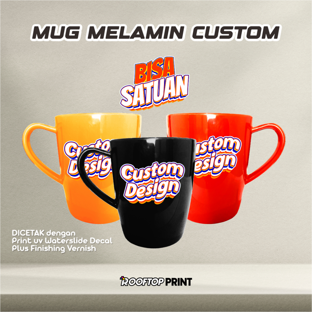 Gelas Melamin Custom | Mug Custom | Souvenir Custom