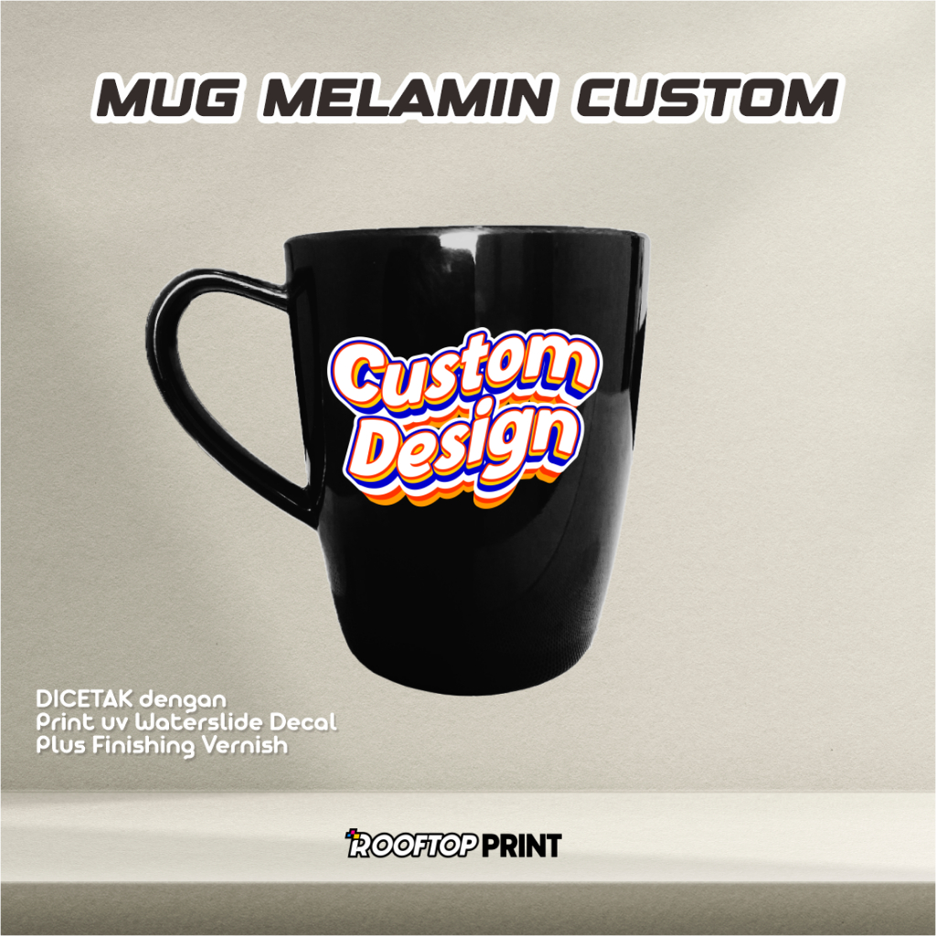 Gelas Melamin Custom Mug Custom Souvenir Custom