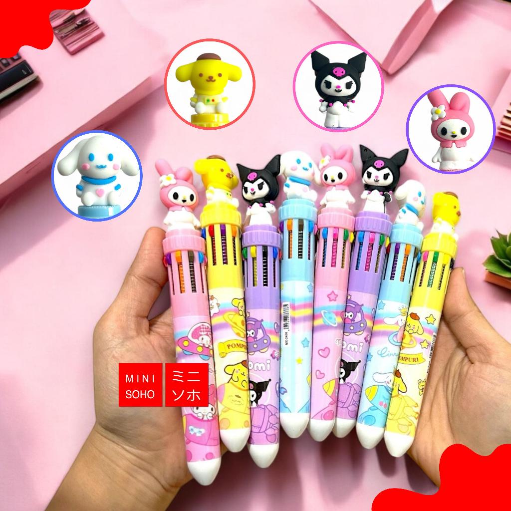 

Pena Mekanik 10 Warna Pulpen Lucu 3D DOLL Sanrio Edition Bolpen Gel Tinta Animasi Alat Tulis Sekolah Anak Super Imut