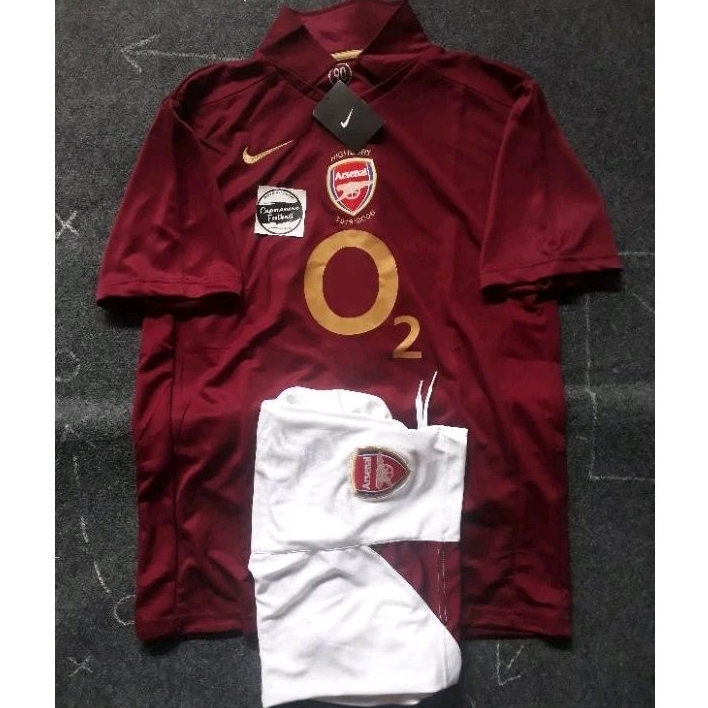 Jersey Arsenal 2005 2006 05 06 retro full home 2004 04 2007 07 Blokecore skena Celana