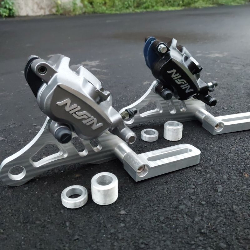 Breket dan Kaliper 2piston Belakang MX KING Breket Kaliper Belakang Mx king 2piston Kaliper 2piston 