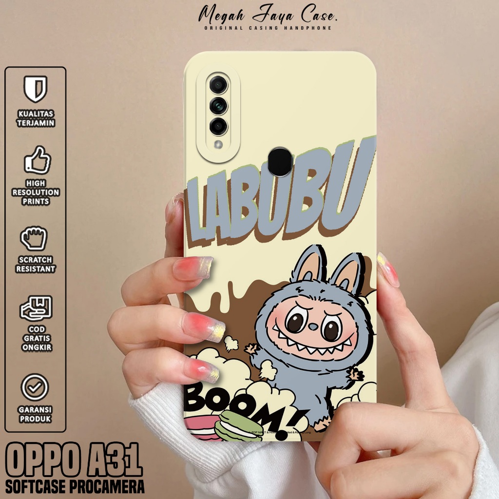 Softcase Hp Oppo A31 - Case Oppo A31 Motif labubu - Casing Oppo A31 - Silikon Hp Oppo A31 - Pelindun