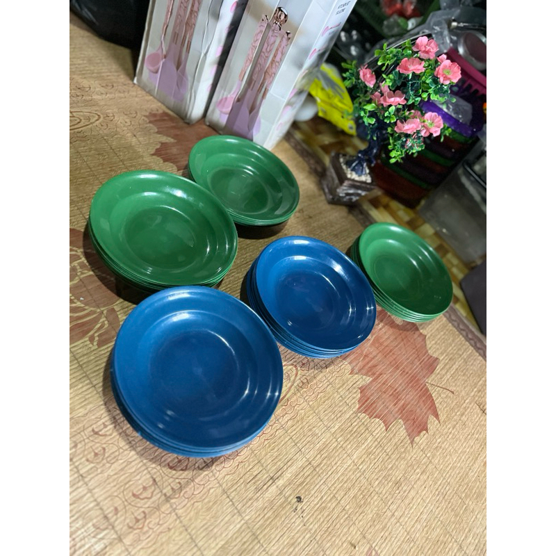 piring makan plastik 1lusin