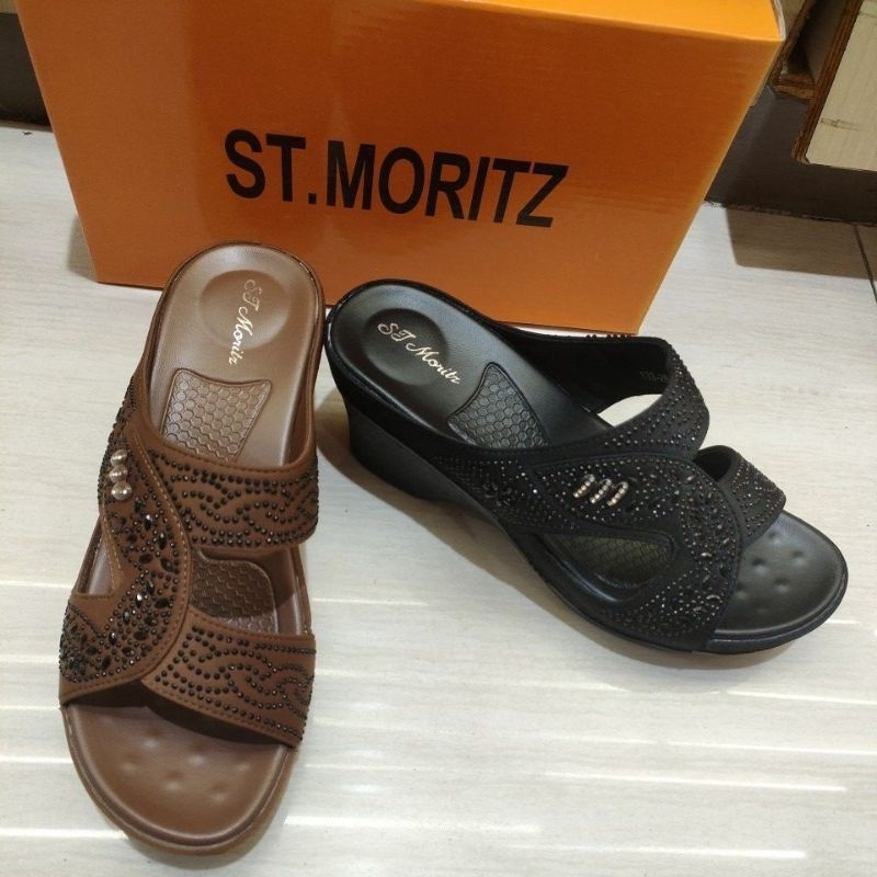 SANDAL RINGAN ST.MORITZ HAK 7CM NEW ARRIVAL (36-40)