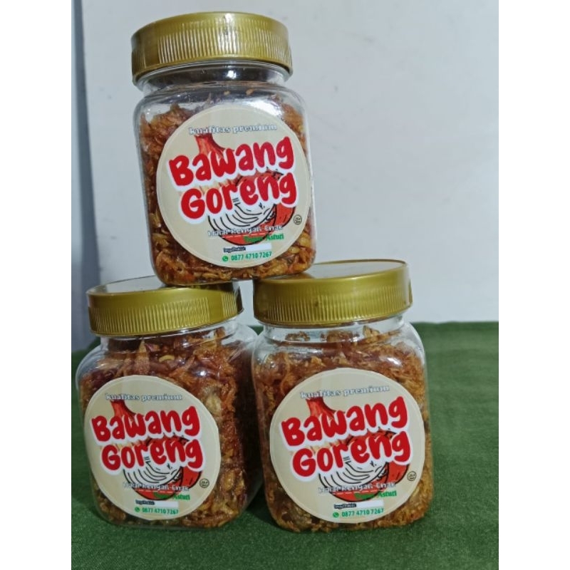 

Bawang goreng tanpa tepung 50gr bagorastuti, renyah gurih halal