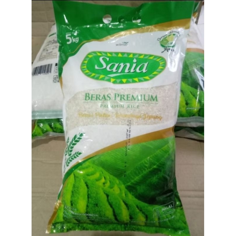 

Beras Sania 5kg beras pulen putih premium murah meriah