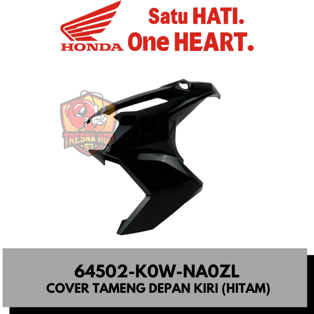 64502-K0W-NA0ZL COVER TAMENG DEPAN KIRI (HITAM) ADV 160 ORIGINAL | COVER L FRONT SIDE 64502K0WNA0ZL