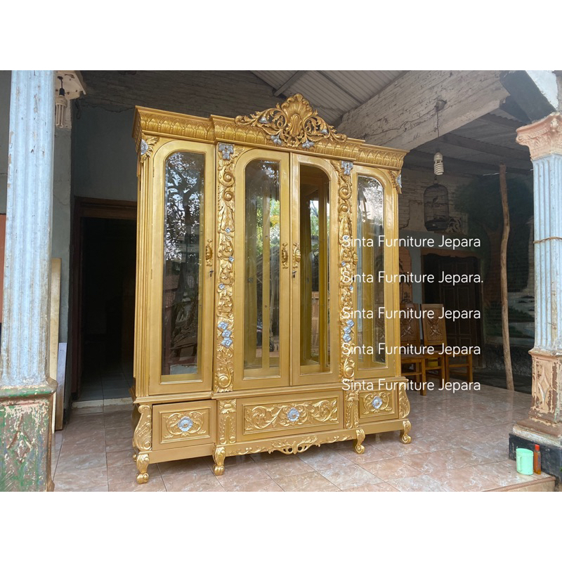 Lemari hias / lemari pajang / bufet jati jepara