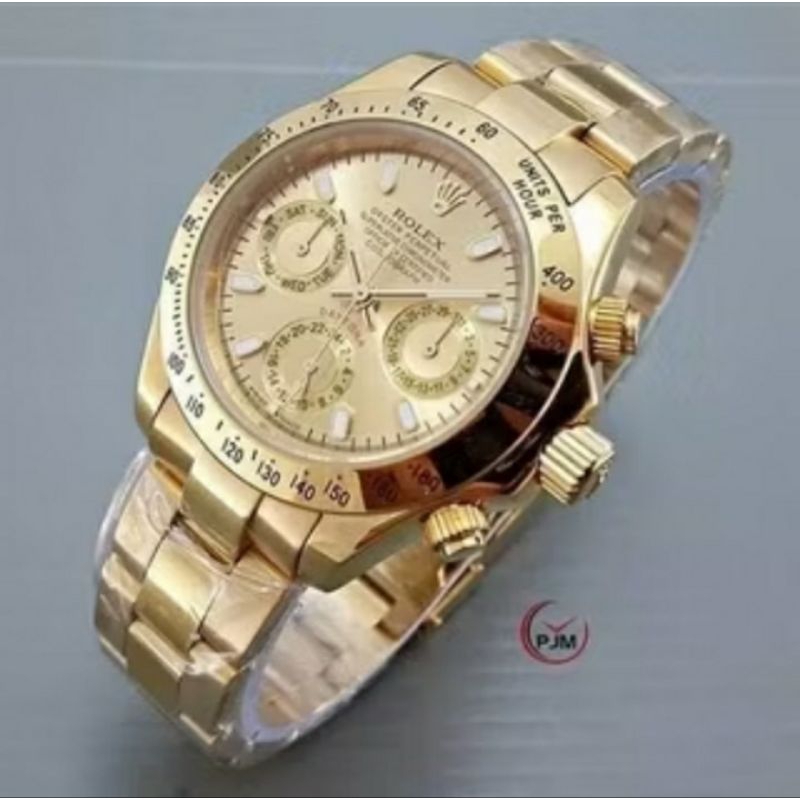 COD TERMURAH jam tangan rolex daytona otomatis/kinetic daytona automatis rantai stainless