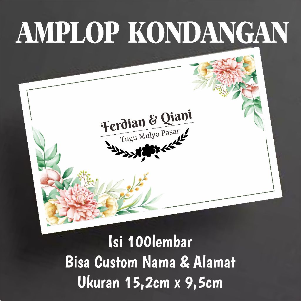 

AMPLOP KONDANGAN CUSTOM NAMA, AMPLOP DESAIN UNIK & ELEGAN, AMPLOP SUMBANGAN, AMPLOP CETAK NAMA