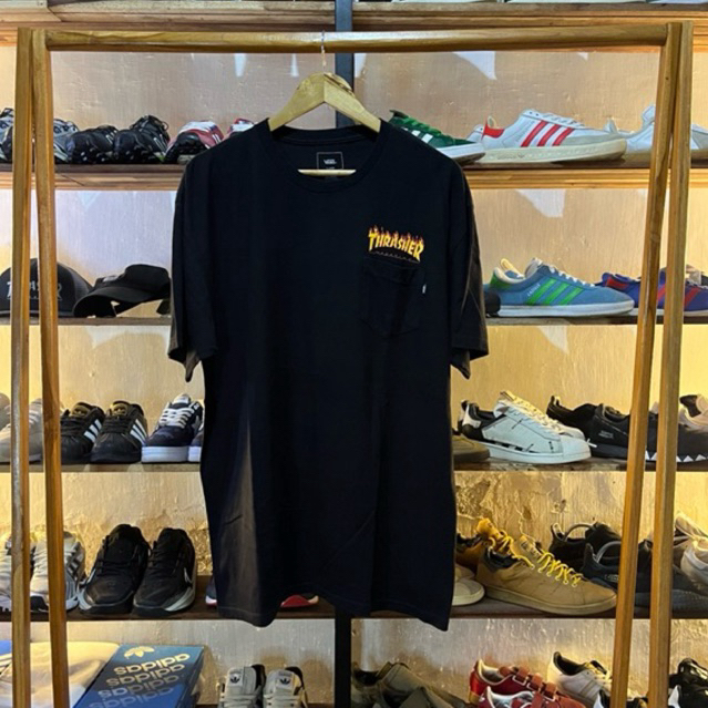 Vans x Trasher flame logo