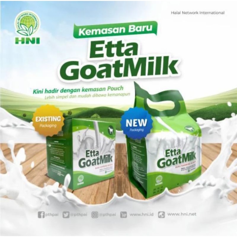 

susu kambing bernutrisi | etta goat milk HNI | mengatasi asma, batuk dan sesak nafas | protein hampir setara asi | rasa original