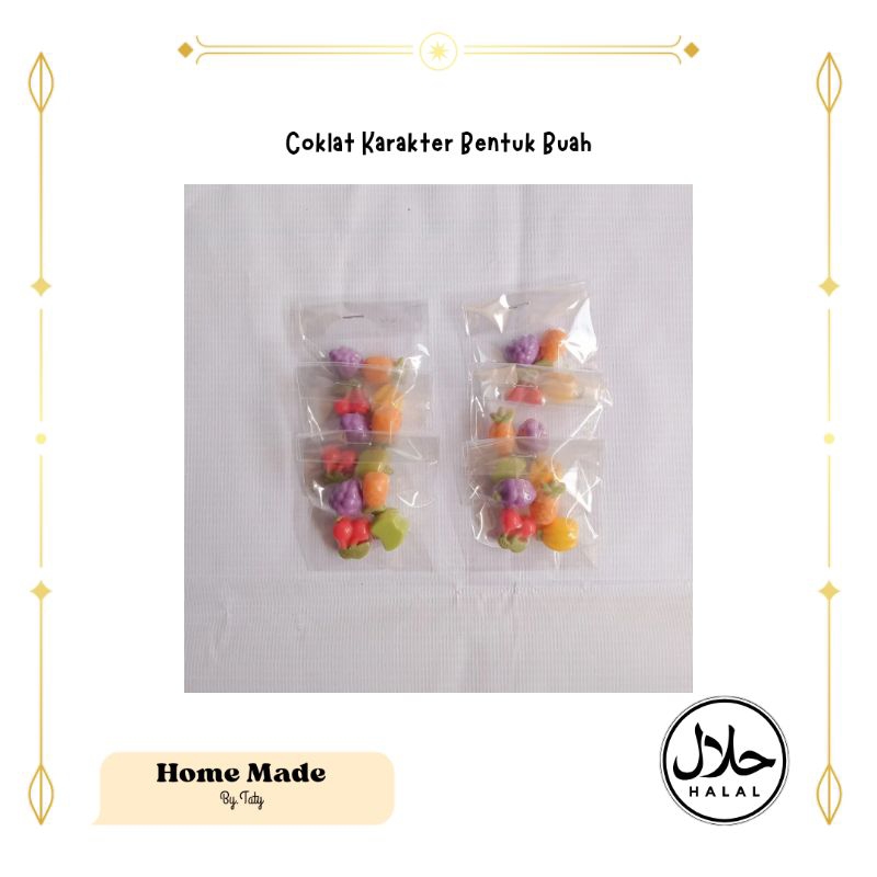 

(Bisa cod) ecer coklat karakter bentuk buah isi 4 coklat lucu coklat homemade coklat ecer cemilan anak souvenir cokelat premium chocolate snack food