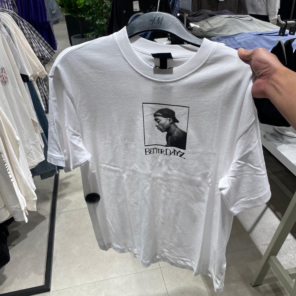Jastip. Tshirt Loose Fit H&M X Tupac (MAN)