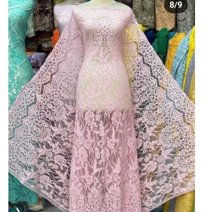 Semi francis fatmawati metalic bahan kebaya wanita 2.5 x1.5 cocok buat bahan kebaya premium