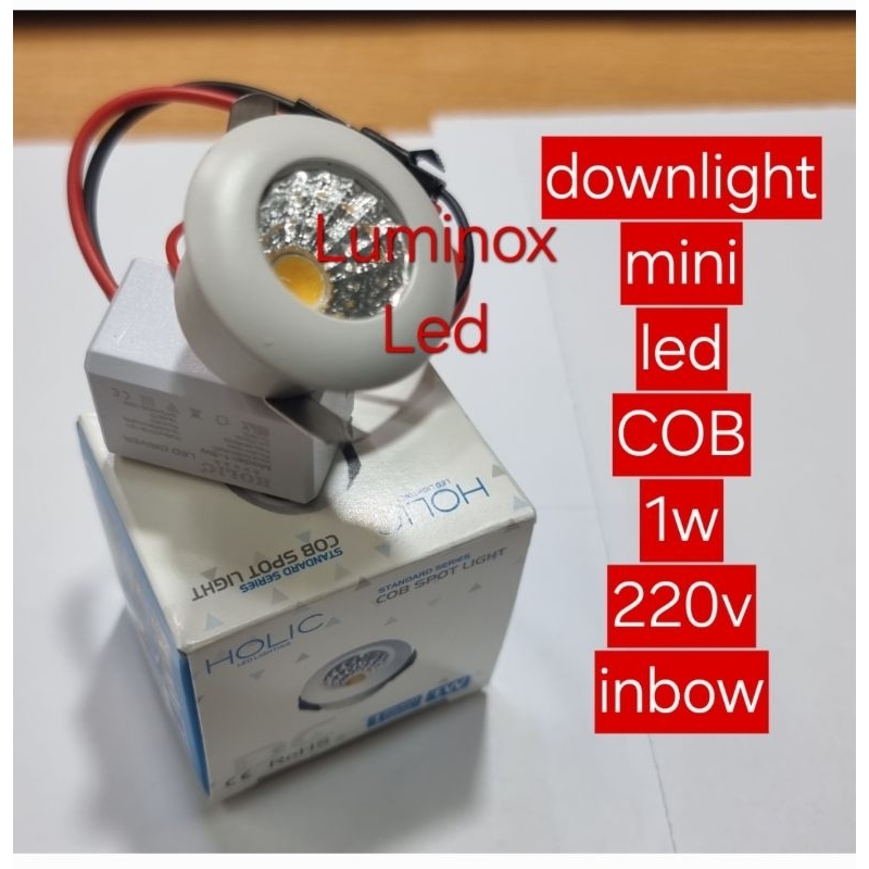 downlight mini holic 1watt 1w - spotlight plafon lemari 1w 1 watt 220v