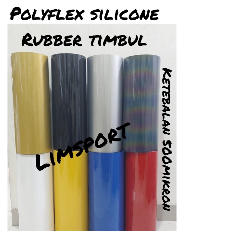 

awTerlaris Polyflex Silicone Polyflex Silikon Bahan sablon Rubber Timbul G65