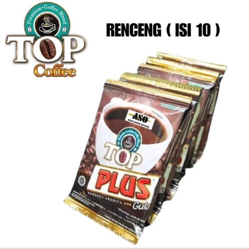 

kopi TOP PLUS 1renteng @10 sachet