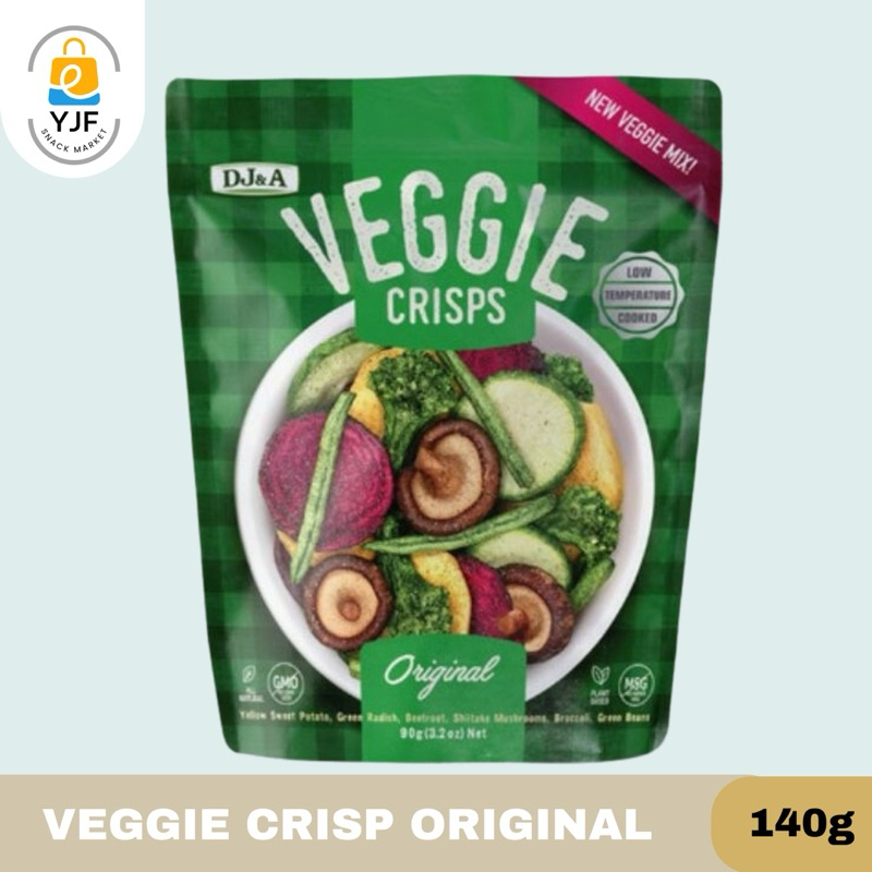 

DJ&A Veggie Crisp Original / Snack Dried Vegetable / Cemilan Sehat Keripik Sayuran Kering - 140g