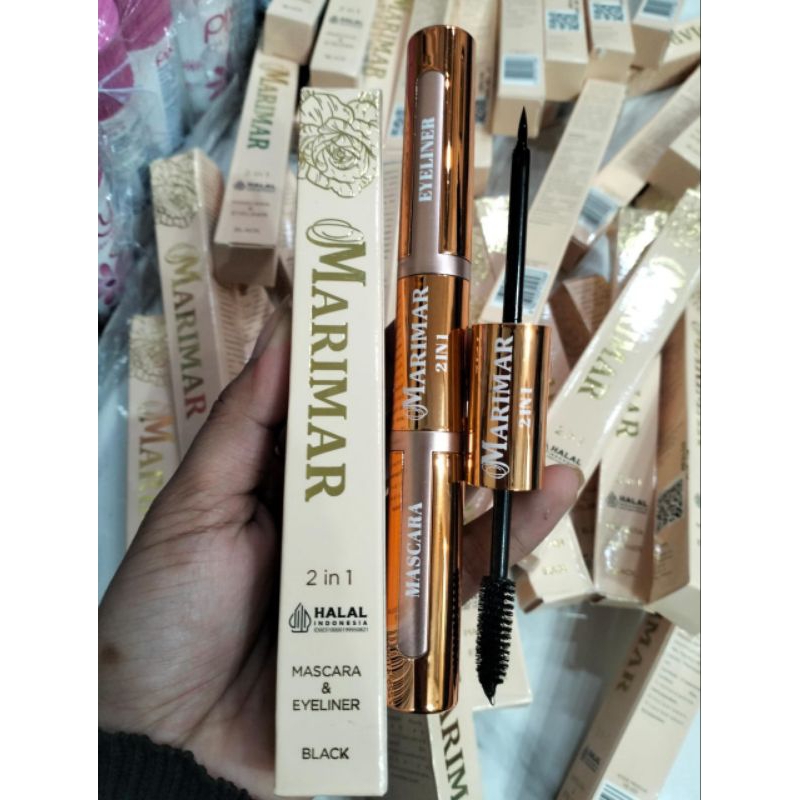 marimar 2in1 maskara+eyeliner waterproof
