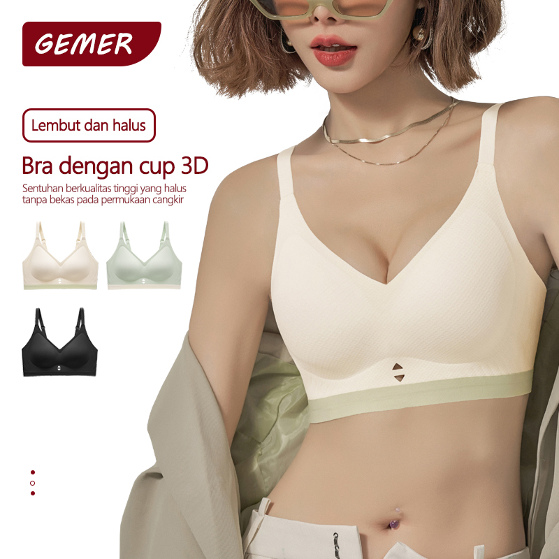 GEMER Pakaian dalam wanita - Bh push up  - Tipis dan seksi di musim panas - Mengecilkan payudara sam