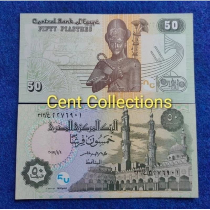 uang asing Egypt 50 piastres