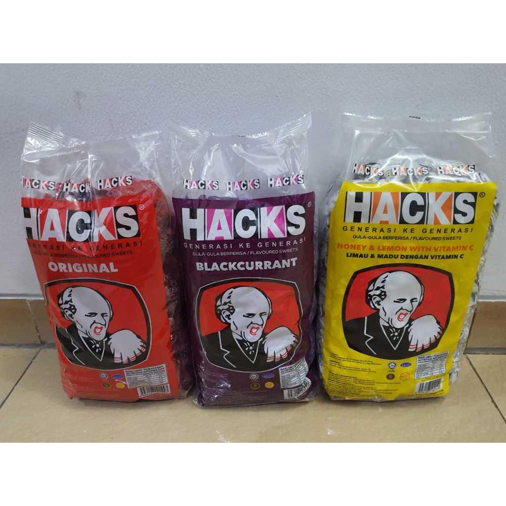 

Permen Hacks 1.8Kg Original Blackcurrant Honey Lemon Permen Pedas