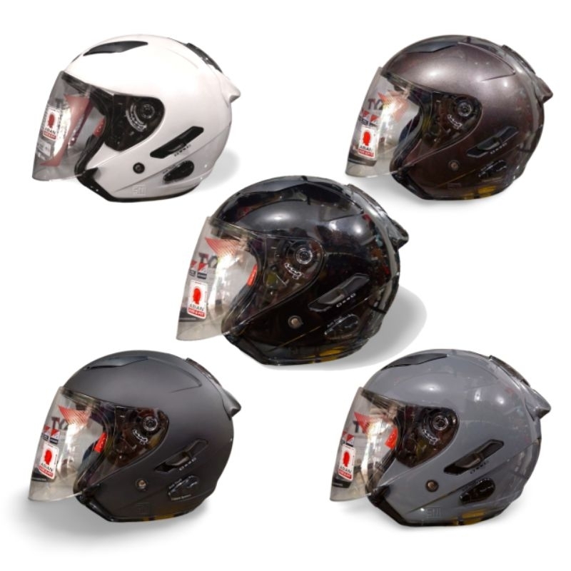 Helm KYT Galaxy Flat R Double Visor